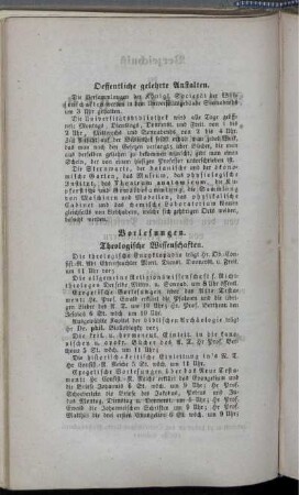 Vorlesungen