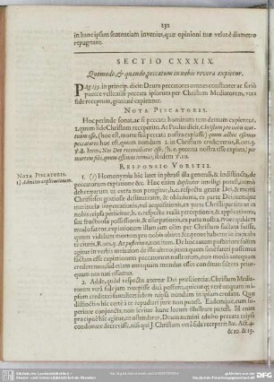 Sectio CXXXIX. Quomodo, & quando, peccatum in nobis revera expietur