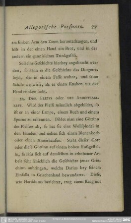 54. Der Fleiss oder die Arbeitsamkeit