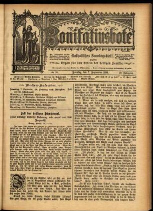 Erste Ausgabe vom Sonntag, den 07. September 1902.