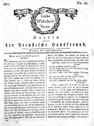 No. 95., 27sten November 1810