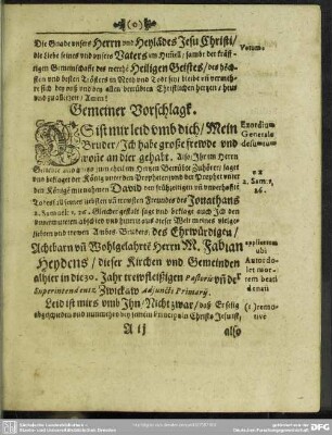 Leichenpredigt : Christliche Leich-Predigt. Sonderlicher Eingang. Tractatio