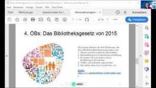 Personalmanagement in niederländischen Bibliotheken. Librarian in Residence 2019