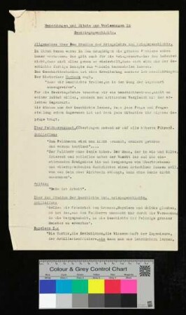 Bemerkungen und Zitate aus Vorlesungen in Seekriegsgeschichte