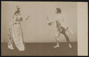 Atelierfoto "Der Rosenkavalier" (Überreichung der silbernen Rose) mit handschriftlicher Widmung
