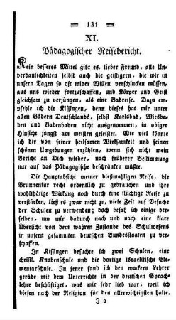 Pädagogischer Reisebericht
