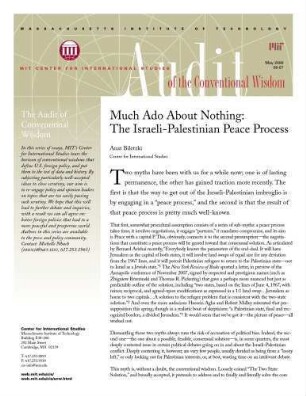 Much ado about nothing : the Israeli-Palestinian peace process