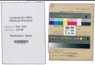 Entnazifizierung Jakob Boshuesen , geb. 17.10.1883 (Trinkhallenbesitzer)