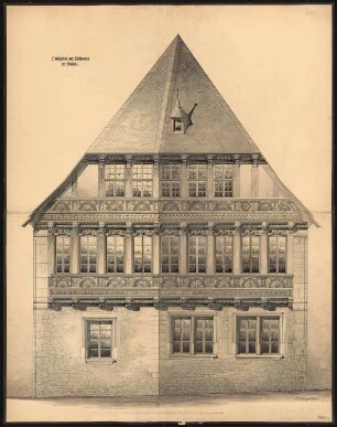 Rathaus, Goslar: Ansicht des Nordgiebels