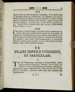 Ex Praxi Imperii Communi, Et Particulari.