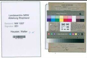 Entnazifizierung Walter Hausser , geb. 10.03.1894 (Mechaniker)