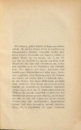 Wirkung arseniger Säure auf gesunde und kranke Haut : Inaug.-Diss.