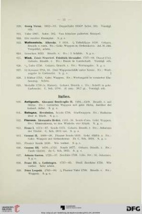 [Italien, Schweiz, Niederlande] (Nr. 930-1053)
