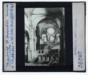 Maastricht, Servatiusbasilika : Blick in den Westbau