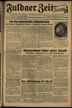 Ausgabe vom Freitag, den 03. Dezember 1937.