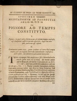 791-794, Sp. 234. De Pignore ad tempus constituto