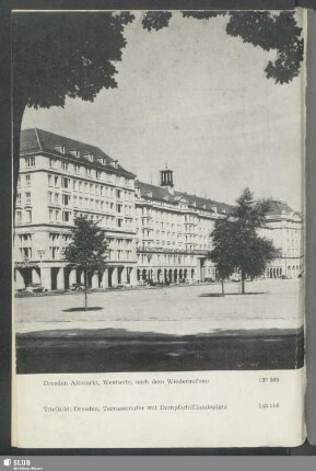 Dresden, Altmarkt Westseite nach dem Wiederaufbau