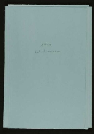 Kaufvertrag von Amtsverwaltung: Graf Waldner-Freundstein: Haus in Mannheim an L.A. Bassermann. Mannheim.