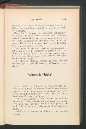 Mademoiselle "Juliette"