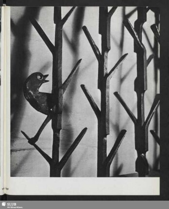 Gitter mit Vogel