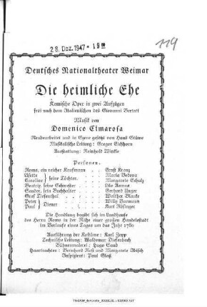 Die heimliche Ehe