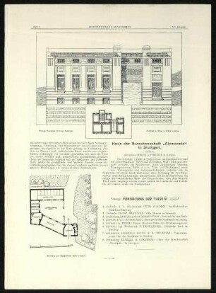 Haus der Burschenschaft "Alemannia" in Stuttgart