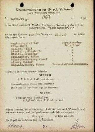 Staiger, Wilhelm