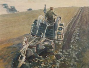 Willi Schieber - Traktor mit Pflug