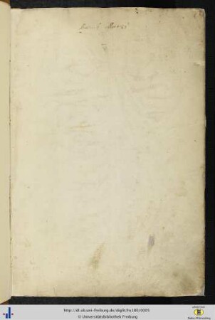 [1r] Besitzvermerk Hanns Glattes (16. Jh.).