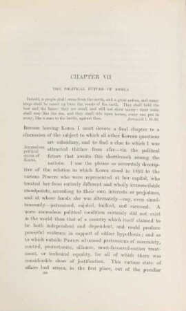 Chapter VII. The political future of Korea