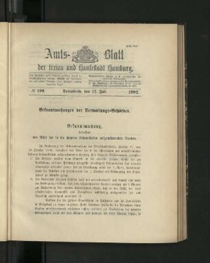 No. 100. 12. Juli. 1902.