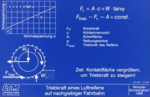 Triebkraft eines Luftreifens auf nachgiebiger Fahrbahn