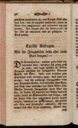 Curiöse Anfragen.