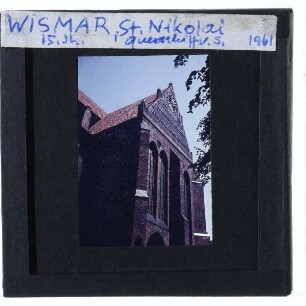 Wismar, Nikolaikirche : Südansicht Querschiff