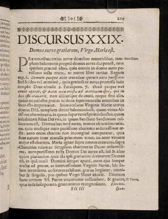 209-213, Discursus XXIX