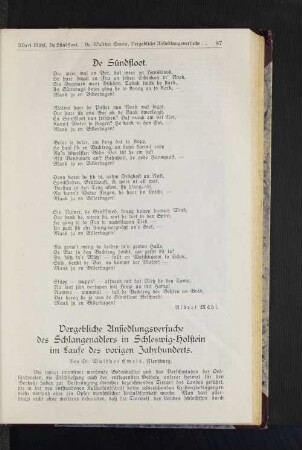 Gedicht: De Sündfloot.
