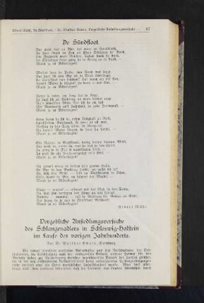 Gedicht: De Sündfloot.