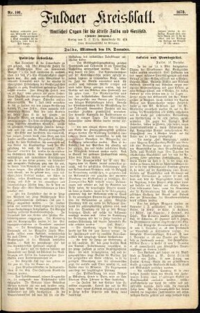 Ausgabe vom Mittwoch, den 18. Dezember 1878.
