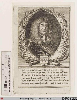 Bildnis Heinrich Johann von Dün(n)ewald (1657 Graf)