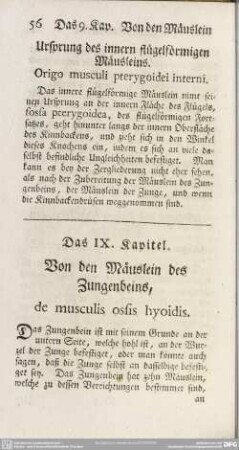 Das IX. Kapitel. Von den Mäuslein des Zungenbeins, de musculis ossis hyoidis