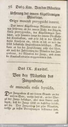 Das IX. Kapitel. Von den Mäuslein des Zungenbeins, de musculis ossis hyoidis