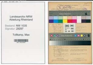 Entnazifizierung Max Tollkamp , geb. 08.04.1901 (Hauer)
