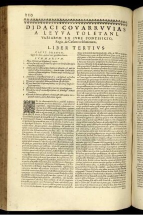 Didaci Covarrvvias a Leyva Toletani, variarvm ex ivre pontificio, Regio, & Cæsareo resolutionum. Liber tertivs