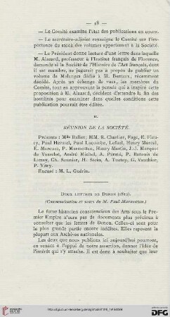 1918/19: Deux lettres de Denon (1812)