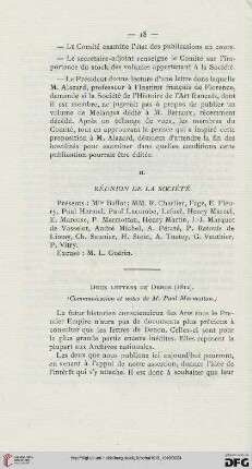 1918/19: Deux lettres de Denon (1812)