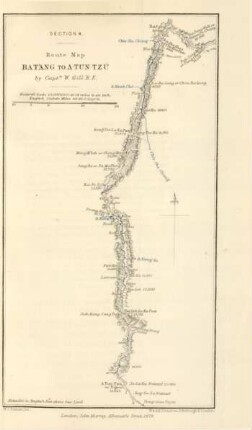 Route map Bat'ang to A-Tun-Tzu