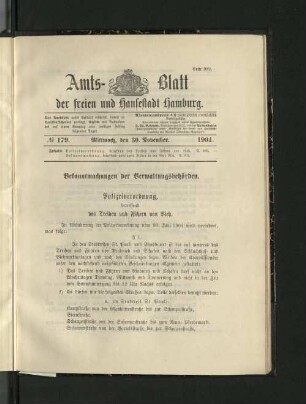 No. 179, 30. November 1904.