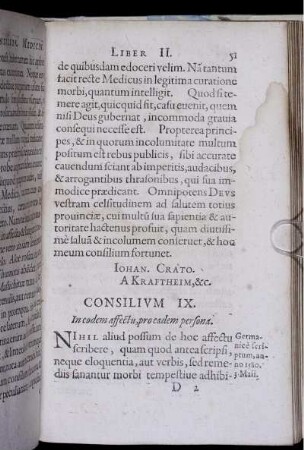 Consilium IX. In eodem affectu, pro eadem persona