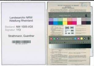 Entnazifizierung Guenther Strathmann , geb. 15.10.1921 (Laborant)