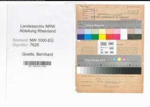 Entnazifizierung Bernhard Goette, geb. 16.02.1905 (Metzger)